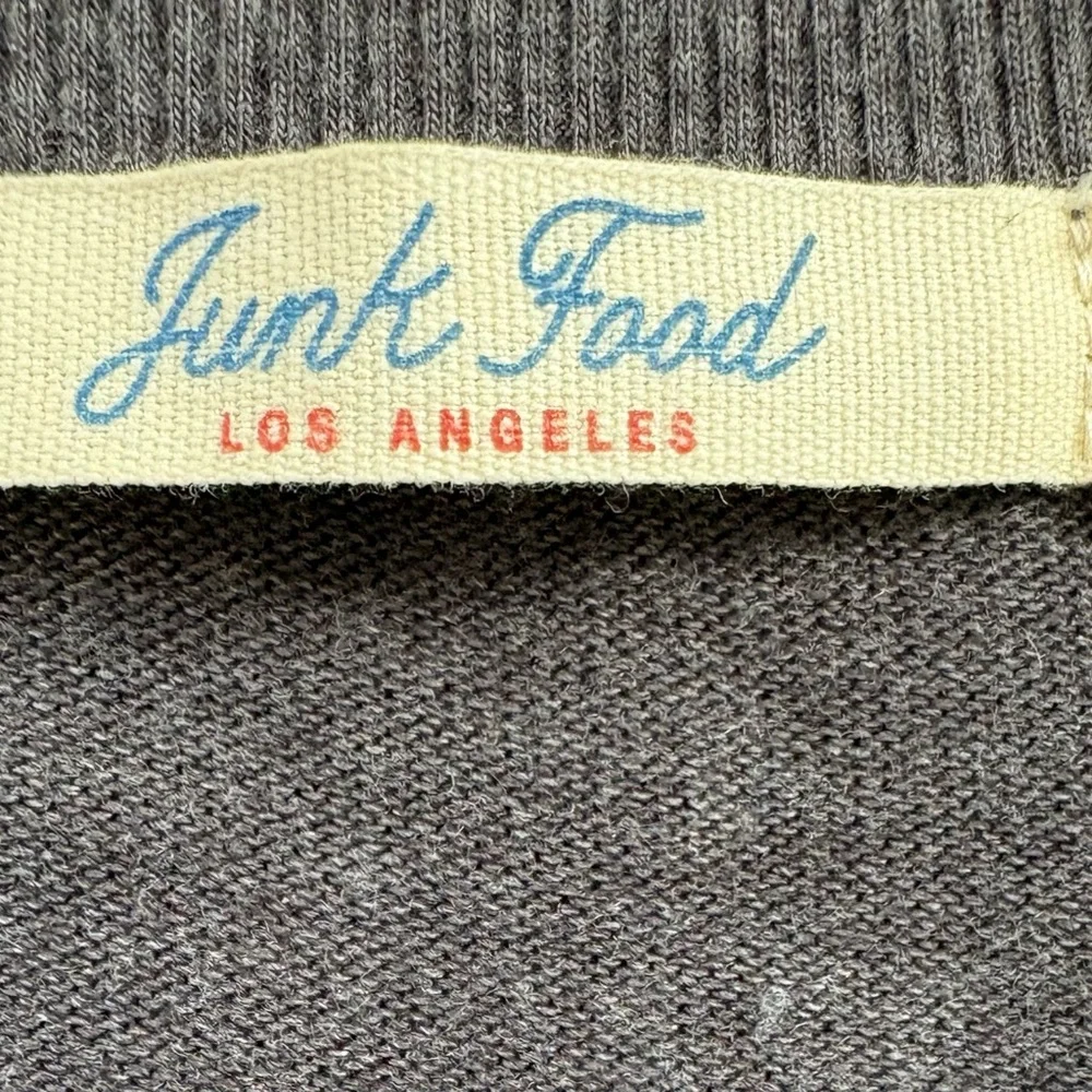 “Take Me To Happy Hour” Gray Knit Sweater by Junk Food Los Angeles - Picture 8 of 16